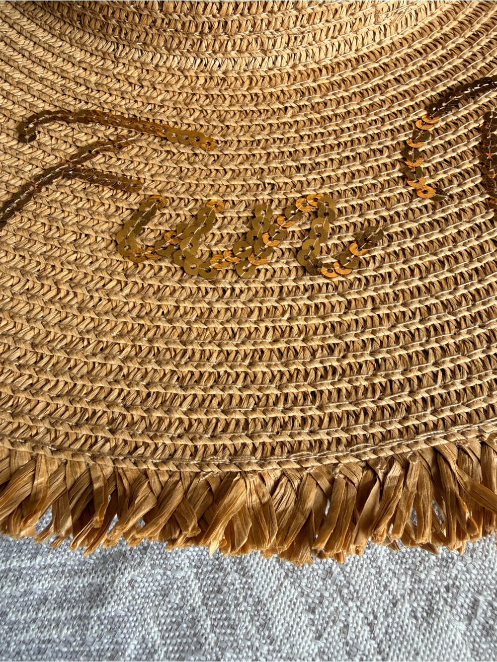 ALDO Woven Straw Hat | Tan Braided Summer Hat | Beach & Vacation Accessory - Picture 3 of 5